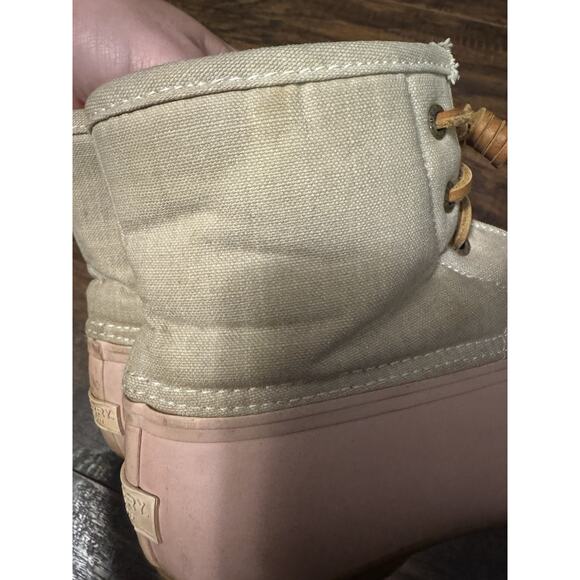 Sperry Top Sider Pink Wool Duck Boots Women’s STS80410 Waterproof Rubber Sz:7 - Picture 9 of 9
